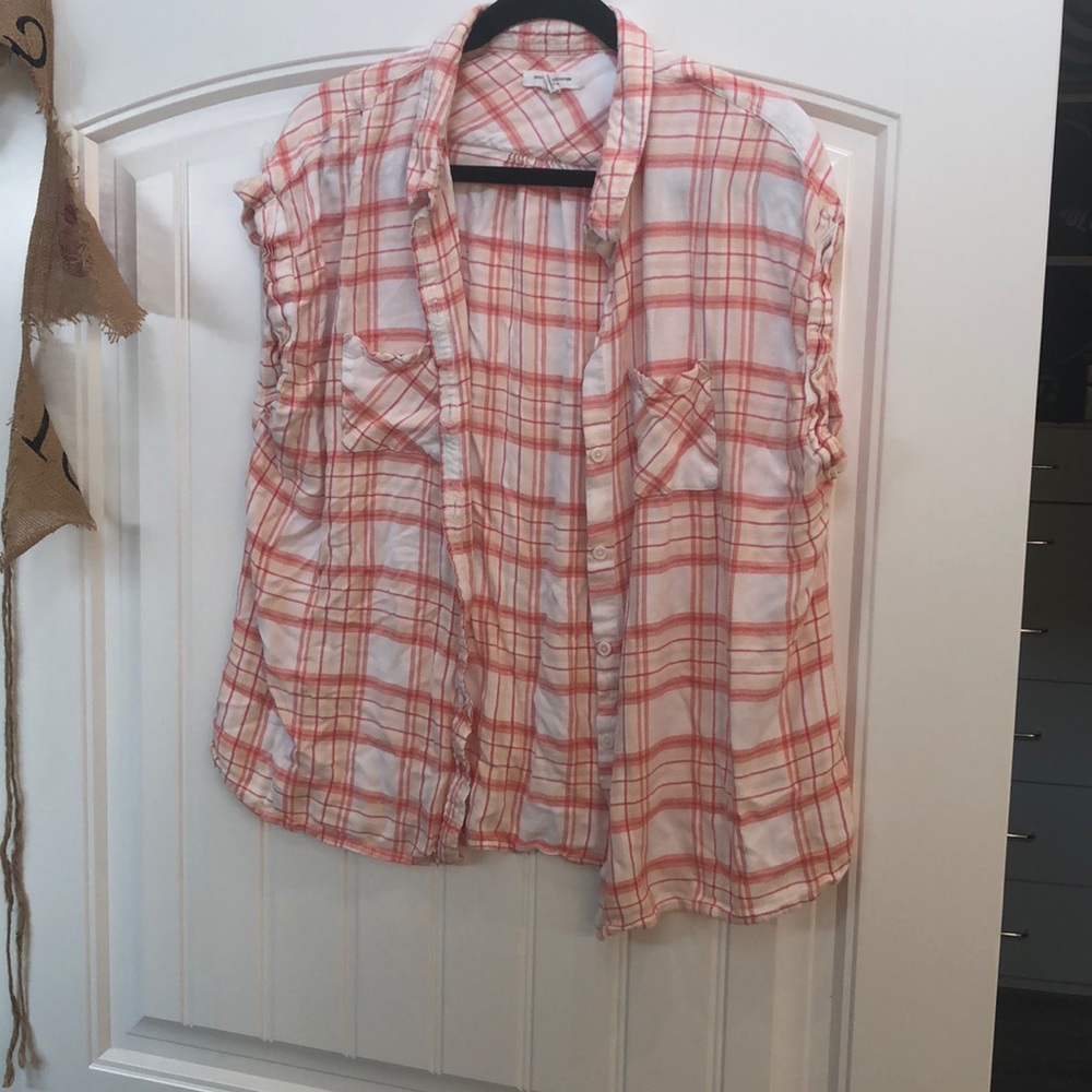 Plaid summer blouse
